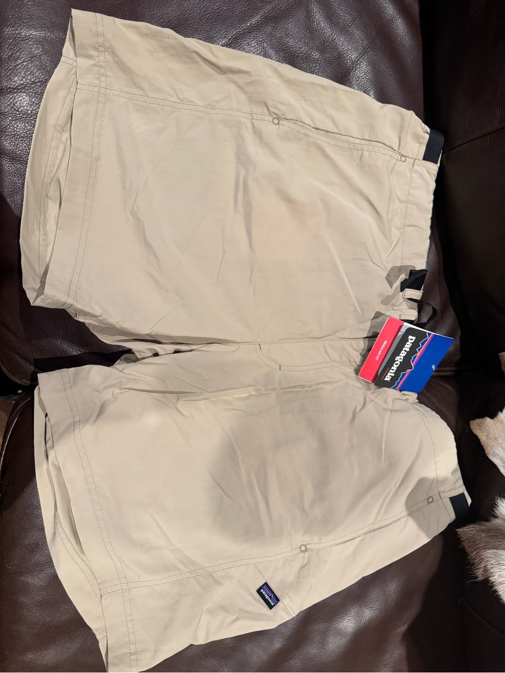 Patagonia Men’s Beige Athletic Hiking Shorts